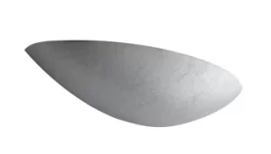 Image of Livigno Uplighter Plaster Wall Lamp Silver Leaf, G9