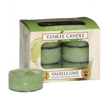 Image of Yankee Candle Vanilla Lime Tea Lights Scented Candle 30g