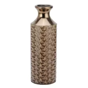 Image of Seville Collection Caramel Fluted Vase