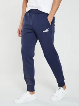 Image of Puma Elevated Essentials Slim Joggers - Blue, Navy Size M Men