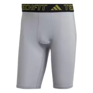 Image of adidas Techfit Training Short Tights Mens - Grey