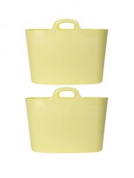 Image of Wham Set Of 2 Yellow Flexi Laundry Storage Bags