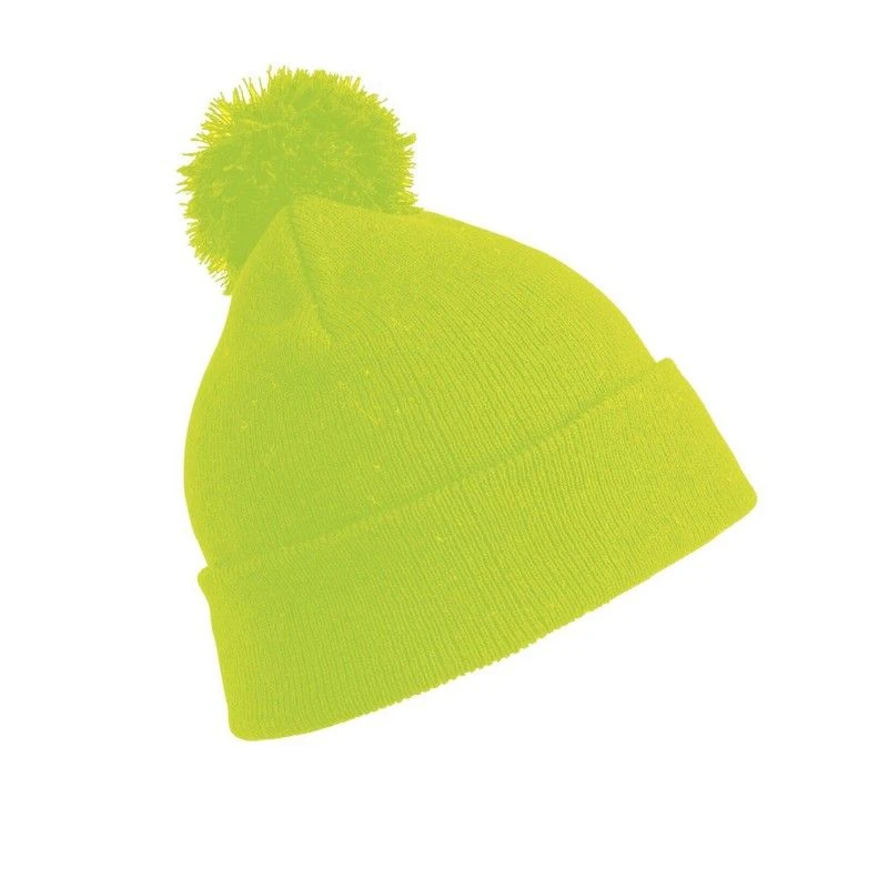 Image of Result Pom Pom Beanie in Yellow Yellow Unisex One Size