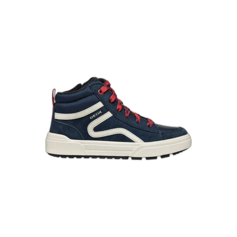 Image of Geox J WEEMBLE BOY boys's Children's Shoes (High-top Trainers) in Blue
