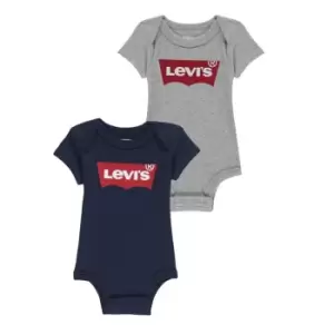 Image of Levis Levis 2pc Batwing T-Shirts Unisex Babies - Grey