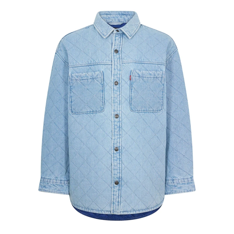 Image of Levis Mens Ingleside Badu Stone Overshirt Badu Stonewash male XS