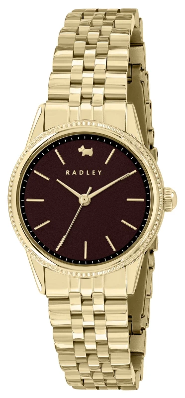 Image of Radley RY4644 Gold Plated Purple Dial Bracelet Watch - W51469