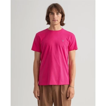 Image of Gant Crew Logo T Shirt - Peacock 619