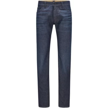 Image of Hugo Boss Maine 3 Plus Regular Fit Jeans Navy Size 36 Men