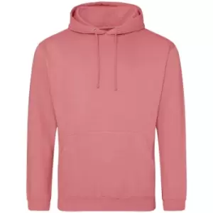 Image of Awdis Unisex Adult College Hoodie (M) (Dusty Rose)
