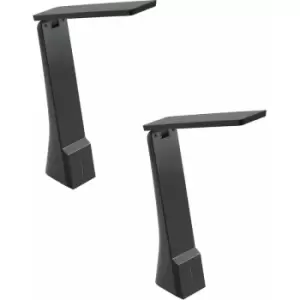 Image of 2 pack Table Lamp Colour Black Integral Rechargeable Battery LED 1.8W Included