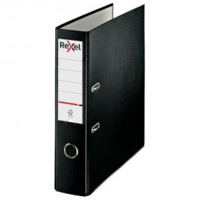 Image of Rexel Lever Arch File Polypropylene ECO A4 75mm Black Pack 10 EXR86913XX