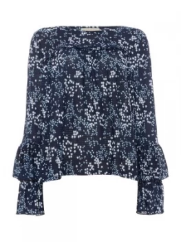 Image of Michael Kors Scatter blossom top Blue