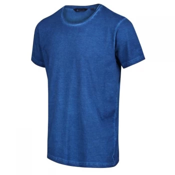 Image of Regatta Blue 'Calmon' Cotton Short Sleeve T-Shirt - S