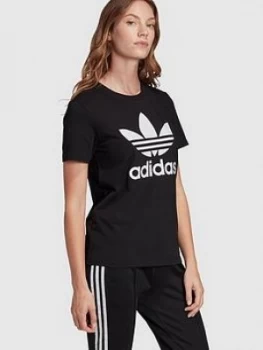 Image of Adidas Originals Trefoil Tee - Black
