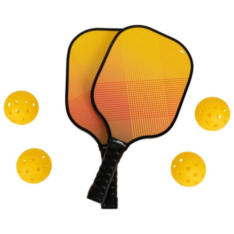 Image of Trespass Trespass Morty Pickleball Paddle And Ball Set in Orange Orange One Size Unisex 5063574823562