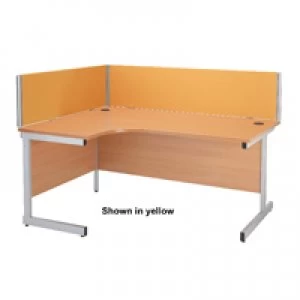 Image of Jemini 800mm Black Straight Desk Screen KF73910