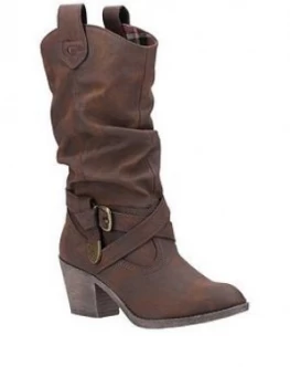 Image of Rocket Dog Sidestep Knee High Boots - Brown