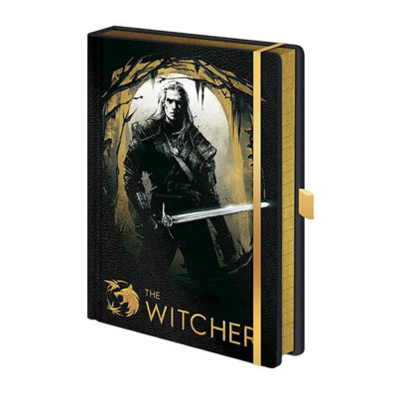Image of The Witcher The Witcher Forest Hunt Premium A5 Notebook in Black One Size Unisex 5063470664597