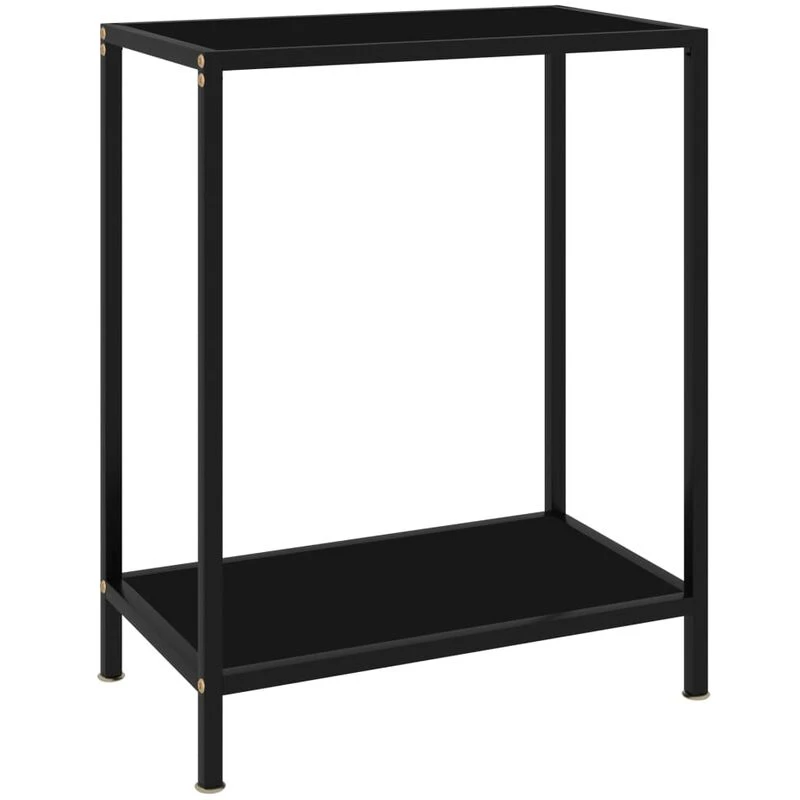 Image of VIDAXL Console Table Black 60x35x75cm Tempered Glass Vidaxl 8720286057568