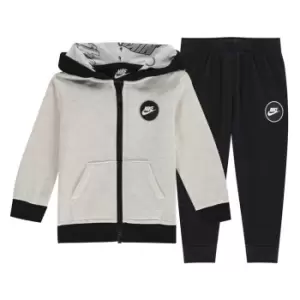 Image of Nike Fleece Hoodie And Joggers Set Baby Boys - Black
