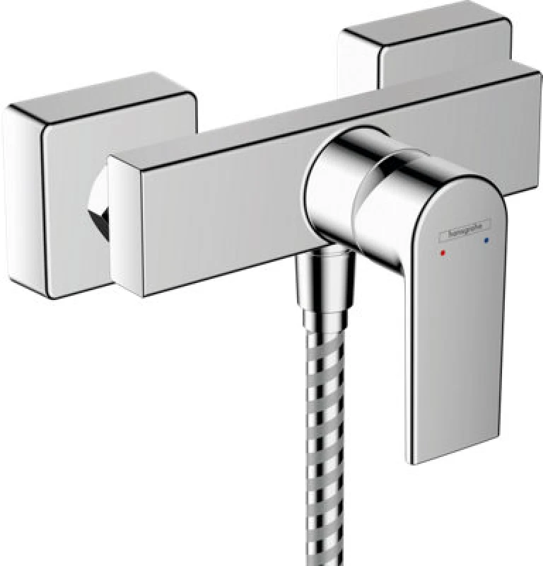 Image of Hansgrohe Vernis Shape Thermostatic Exposed Mixer Shower Valve Chrome Bathroom - Chrome - Hansgrohe 71650000