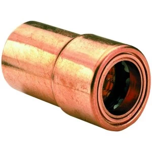 Image of Wickes Copper Push Fit Reducer - 22 x 15mm