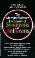Image of merriam webster dictionary of synonyms and antonyms newest edition mass mar
