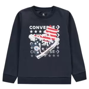 Image of Converse Canna Crew Sweatshirt Junior Boys - Black