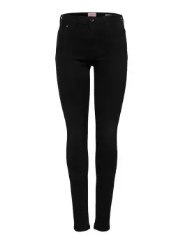 Image of ONLY Onlpaola Hw Skinny Fit Jeans Women Black