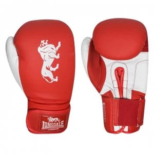 Image of Lonsdale Spar Training Gloves - Red/White
