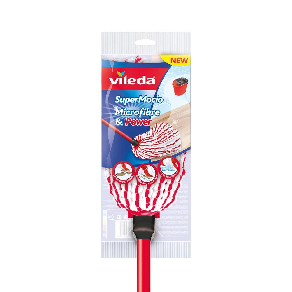 Image of Vileda Supermocio Microfibre & Power Mop