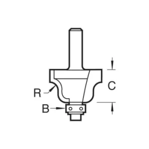 Image of Trend C086X1/4 Roman Ogee 4Mm Radius