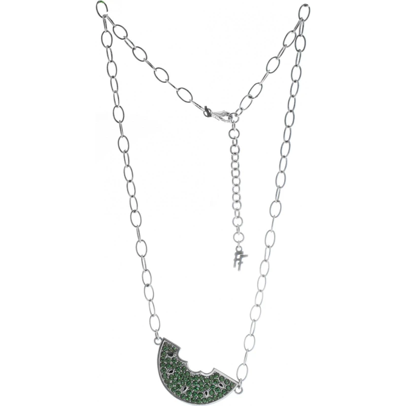 Image of Folli Follie Womens 3N0S001EK Necklace in Green Green Female One Size