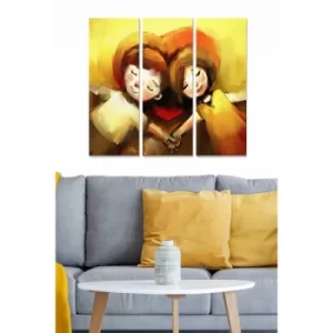 Image of MDF339735311 Multicolor Decorative MDF Painting (3 Pieces)