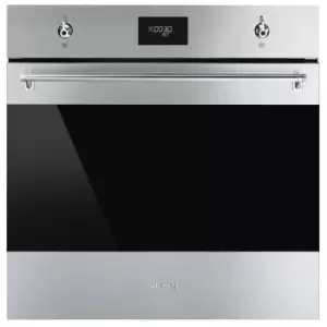 Image of Smeg Classis SFP6301TVX Stainless Steel and Eclipse Glass Built-In Electric Single Oven