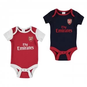 Image of Team Football Body Vest Set Baby Boys - Arsenal