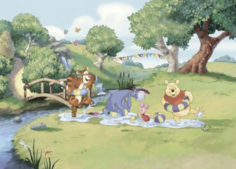 Image of Komar Disney Winnie The Pooh Friendship And Fun Wall Mural, 2.5M X 3.5M
