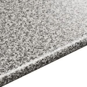 Image of 28mm Inari Grey Granite effect Round edge Laminate Worktop L3.05m D600mm