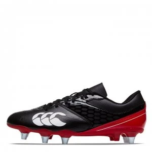 Image of Canterbury Phoenix Rugby Boots Mens - BLACK/TRUE RED