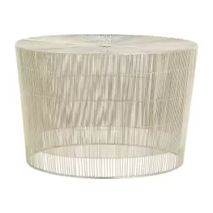 Image of Round Coffee Table with an Iron Pewter Finish