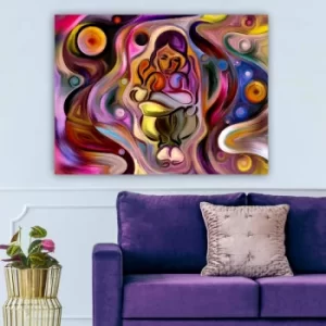 Image of 295458272_70100 Multicolor Decorative Canvas Painting