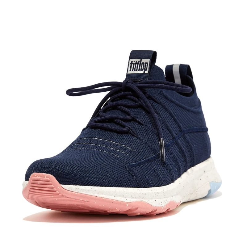 Image of Fitflop Vitamin FF e01 Knit Sports Trainers - White White 4