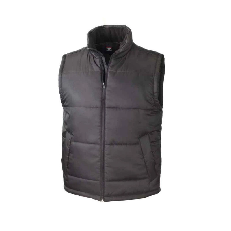 Image of Result Core Mens Padded Body Warmer in Black Size: XS Black Male XS