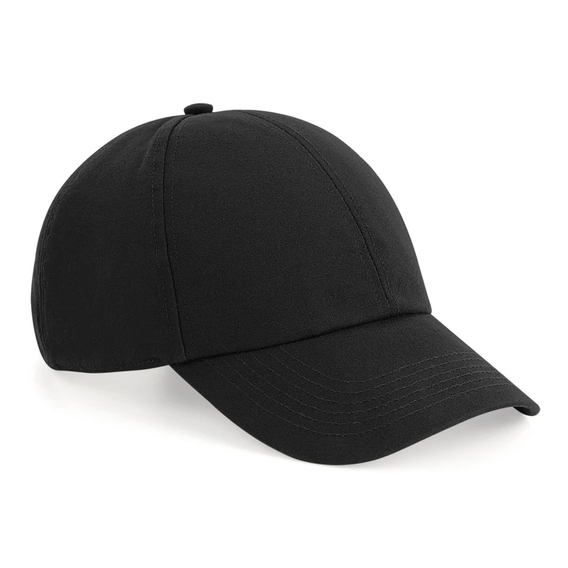 Image of Beechfield Beechfield Men Cotton 6-panel Cap in Black One Size Male 5059269517205