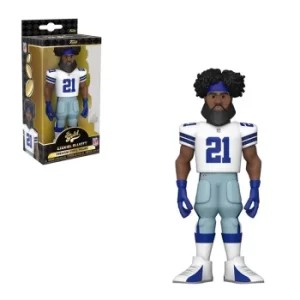 Image of NFL Dallas Cowboys Ezekiel Elliott Home Uniform Vinyl Gold