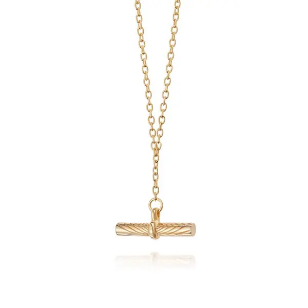 Image of Daisy Estee Lalonde Tbar 18ct Gold Plated Necklace ELN04_GP