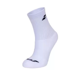 Image of Babolat Tennis Socks 3 Pack Mens - White