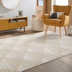 Image of Jazz Geometric Indoor Outdoor Rug Jazz Amber