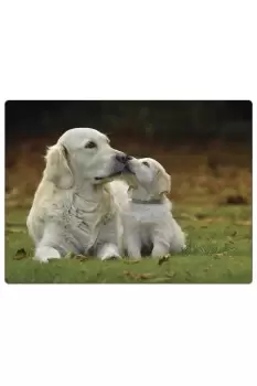 Image of Golden Retrievers Placemats Rural Roots Set 4